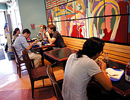 student dining