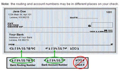 How do you locate your bank account number?