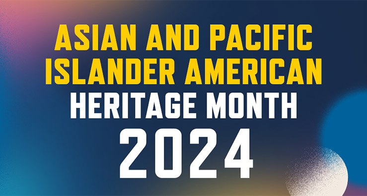 UCSD 2024 Asian and Pacific Islander American Heritage Celebration - colorful text illustration