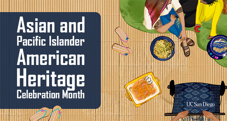Asian and Pacific Islander American Heritage Month - text illustration