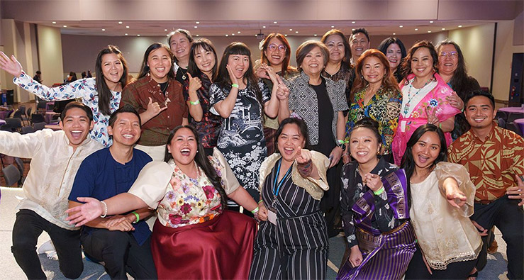  Members of UC San Diego's Asian and Pacific Islander American Heritage Month Planning Committee coordinated the monthlong celebration. Photo by Jeremy Alameda 