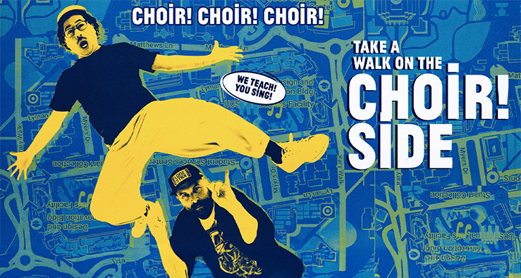 Choir Choir Choir - concert poster - April 23-25 at UC San Diego - FREE