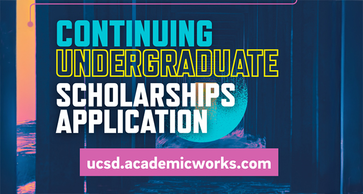 Undergraduate Scholarships Deadline - April 2, 2026 - colorful text illustration