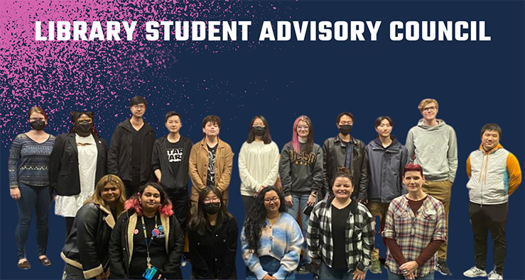 UC San Diego Library Advisory Council - group photo of council students