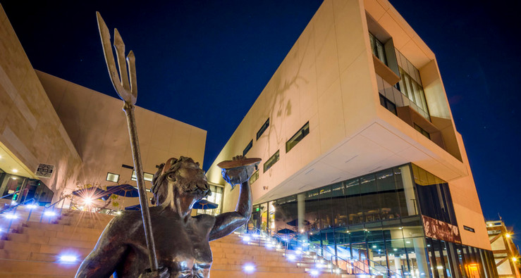 Exterior of Price Center on campus at UC San Diego