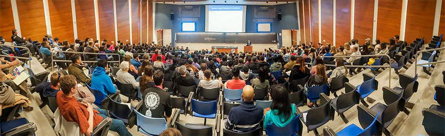 UC San Diego - lecture hall, wide view from behind