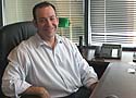 Jon Senour at his desk