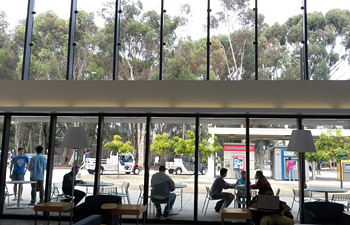 The interior of the Commuter Lounge, Price Center East