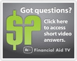 Financial Aid TV - link and text illustration for short videos about financial aid