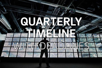 Go to the quarterly timeline with deadlines