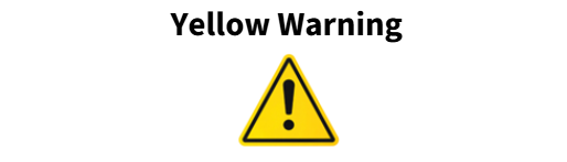 Yellow triangle with a black exclamation mark inside