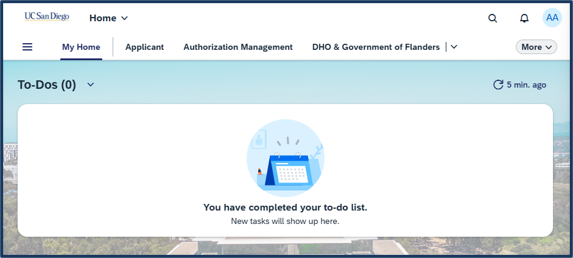 Screen shot - TSS Booking - home page screen