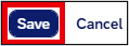 Screenshot of TSS save button